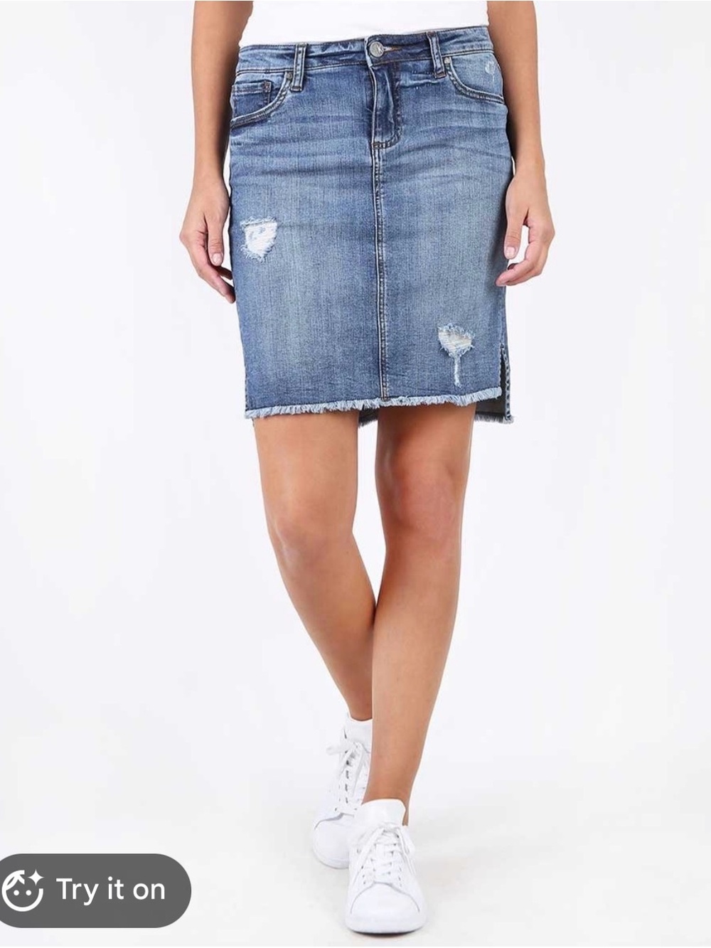 EUC- Kut from the Kloth Connie Hi-Low Skirt size 6